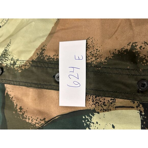 Atlantic Club Abstract Button Down Shirt Brown Black Long Sleeve Art To Wear - Picture 8 of 9